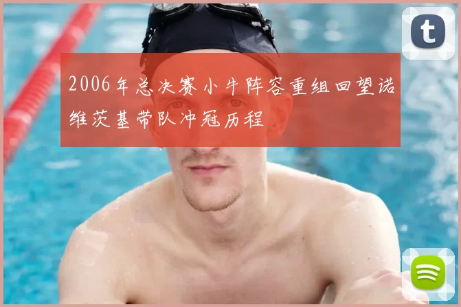 2006年总决赛小牛阵容重组回望诺维茨基带队冲冠历程
